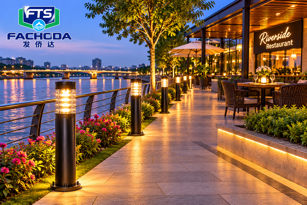 Fachos-Outdoor LED Bollard Lights for Gardens, Parks and Walkways