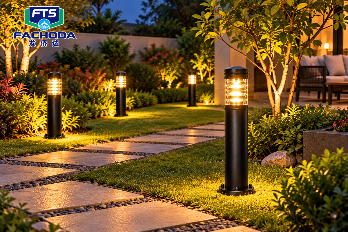 Fachos-Outdoor LED Bollard Lights for Gardens, Parks and Walkways